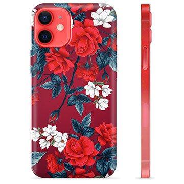 iPhone 12 mini TPU-hoesje - Vintage bloemen