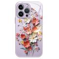 iPhone 13 Pro Flower Bouquet Hybrid hoesje - paars