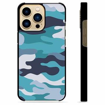 Beschermhoes voor iPhone 13 Pro Max - Blauw Camouflage