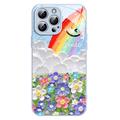 iPhone 13 Pro Max Glimlach & Regenboog Hybride Hoesje