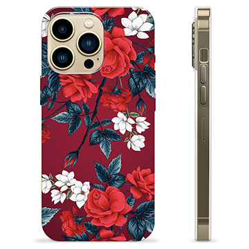 iPhone 13 Pro Max TPU-hoesje - Vintage bloemen