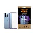 iPhone 13 Pro PanzerGlass ClearCase Antibacteriële Cover - Paars / Doorzichtig