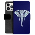 iPhone 13 Pro Premium Portemonnee Hoesje - Olifant