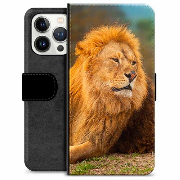 iPhone 13 Pro Premium Portemonnee Hoesje - Leeuw