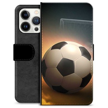 iPhone 13 Pro Premium Portemonnee Hoesje - Voetbal