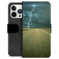 iPhone 13 Pro Premium Portemonnee Hoesje - Storm