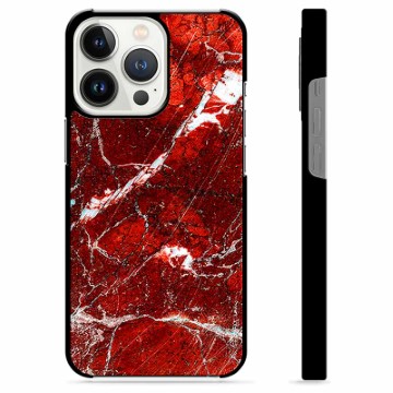 Beschermhoes voor iPhone 13 Pro - Rood Marmer