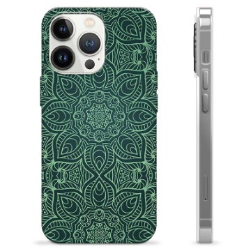 iPhone 13 Pro TPU-hoesje - Groene Mandala