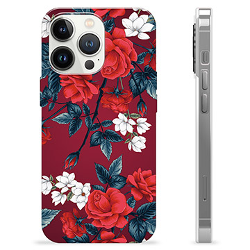 iPhone 13 Pro TPU-hoesje - Vintage bloemen