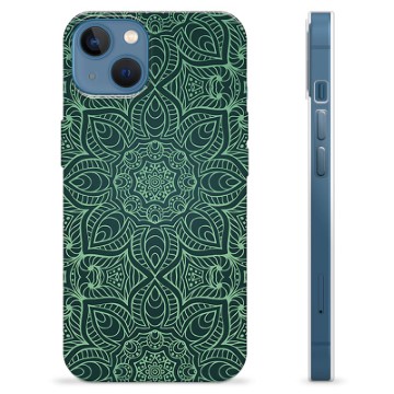 iPhone 13 TPU-hoesje - Groene Mandala