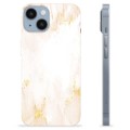 iPhone 14 TPU-hoesje - Gouden Parel Marmer