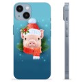 iPhone 14 TPU-hoesje - Winter Piggy