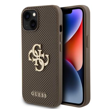 iPhone 15 Guess Geperforeerd 4G Glitter Logo Cover