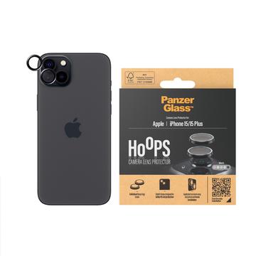 iPhone 15 PanzerGlass Hoepels Camera Lens Beschermer - Zwart