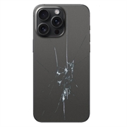 iPhone 15 Pro Back Cover Repair - Glass Only - Black