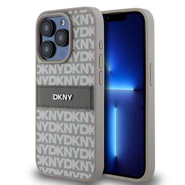 iPhone 15 Pro DKNY Repeat Pattern Tonal Stripe hoesje