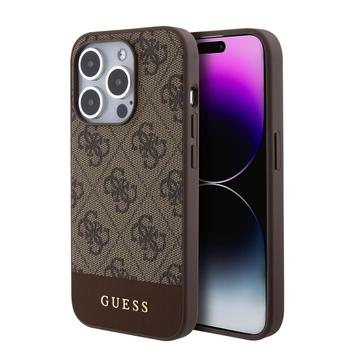 iPhone 15 Pro Guess 4G Stripe Case - MagSafe-compatibel