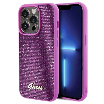 iPhone 15 Pro Guess Disco Metal Script Logo Cover