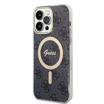 iPhone 15 Pro Max Guess IML 4G hoesje- MagSafe-compatibel - Zwart