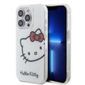 iPhone 15 Pro Max Hello Kitty IML Kitty Hoofd Hoesje - Wit