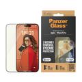 iPhone 15 Pro PanzerGlass EyeCare Ultra-Wide Fit EasyAligner Glazen Screenprotector - zwarte rand