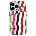 iPhone 15 Pro Stripes Afneembare 2-in-1 Hybride Hoesje - Kleurrijk