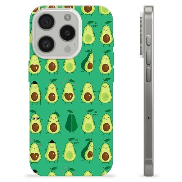 iPhone 15 Pro TPU-hoesje - Avocado Patroon