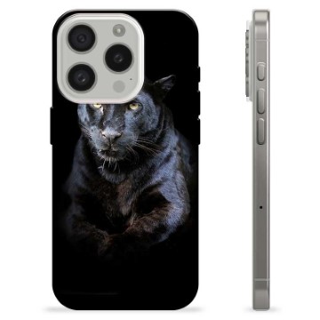 iPhone 15 Pro TPU-hoesje - Zwarte Panter