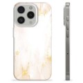 iPhone 15 Pro TPU-hoesje - Gouden Parel Marmer