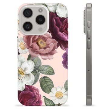 iPhone 15 Pro TPU-hoesje - Romantische Bloemen