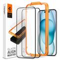 iPhone 15 Spigen ALM Glas.tR Glazen Screenprotector - 2 St.