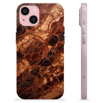 iPhone 15 TPU-hoesje - Amber Marmer