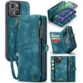 iPhone 16 Caseme 008 2-in-1 Multifunctionele portemonneehoes - Blauw