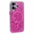 iPhone 16 Plus MagSafe-compatibel glitter pailletten epoxy hoesje