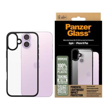 iPhone 16 Plus PanzerGlass HardCase Hoesje - Zwart / Transparant