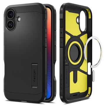 iPhone 16 Plus Spigen Tough Armor Mag Hoesje - Zwart