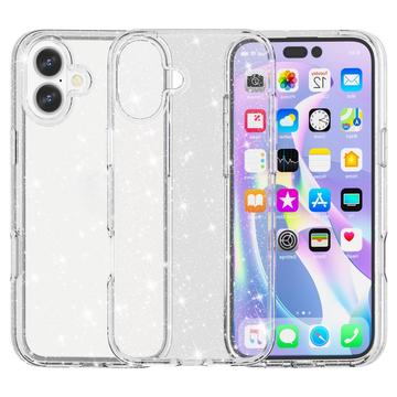 iPhone 16 Plus Stylish Glitter Series Hybride Hoesje