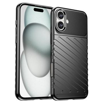 iPhone 16 Plus Thunder Series TPU Hoesje - Zwart