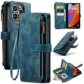 Caseme C30 Multifunctionele iPhone 16 Pro Max Portemonnee Hoesje - Blauw