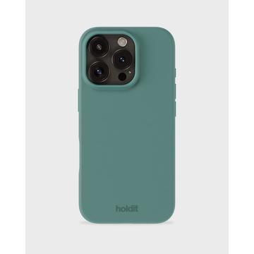 iPhone 16 Pro Max Holdit Silicone hoesje - Mosgroen