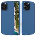 iPhone 16 Pro Max Liquid Siliconen Hoesje - Blauw