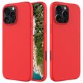 iPhone 16 Pro Max Liquid Siliconen Hoesje - Rood