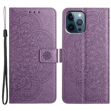 iPhone 16 Pro Max Mandala Series Portemonnee-hoesje - Paars