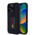 iPhone 16 Pro Max Oracle Red Bull Racing Verticaal Logo MagSafe Vloeibaar Siliconen Hoesje - Navy