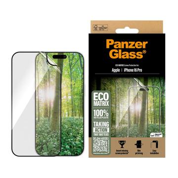 iPhone 16 Pro Max PanzerGlass Eco Matrix Ultra-Wide Fit Screen Protector - Zwarte rand