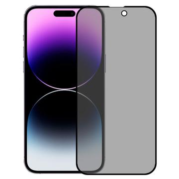 iPhone 16 Pro Max Privacy Full Cover Glazen Screenprotector - Zwarte Rand