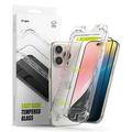 iPhone 16 Pro Max Ringke Easy Slide Glazen Screenprotector - 2 stuks.