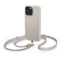 iPhone 16 Pro Max Spigen Cyrill Kajuk Classic Charm Mag Hoesje met Riem - Crème