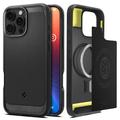 iPhone 16 Pro Max Spigen Rugged Armor Mag TPU Hoesje - Zwart