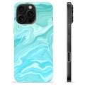 iPhone 16 Pro Max TPU-hoesje - Blauw Marmer